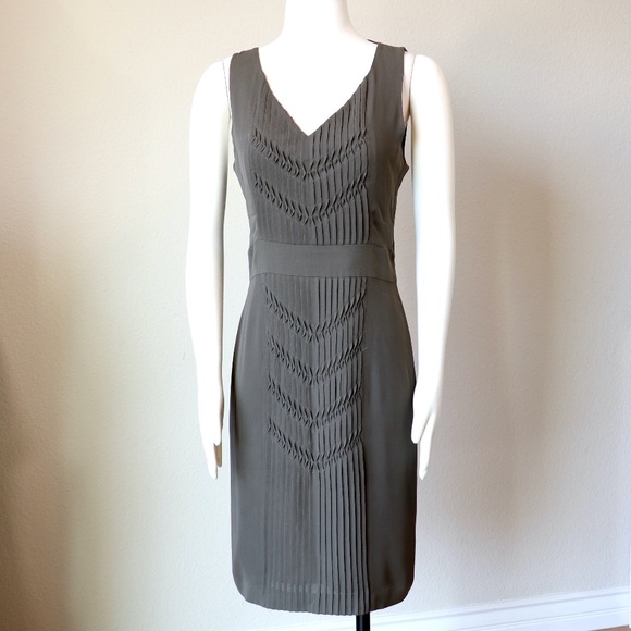 Proenza Schouler sleeveless v-neck silk dress sz 6